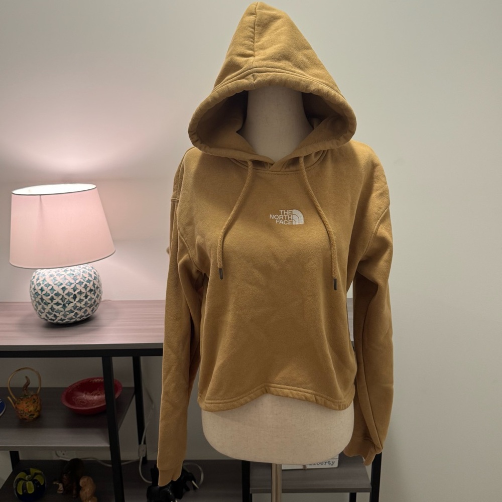 The North Face Women’s Cozy Fleece Hoodie – Size S – Camel Brown
